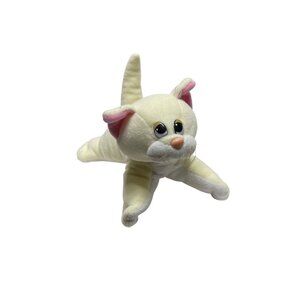 Vtg Tonka Purrries Newborn Kitten Pound Puppies White Cat 8”‎ Plush Stuffed